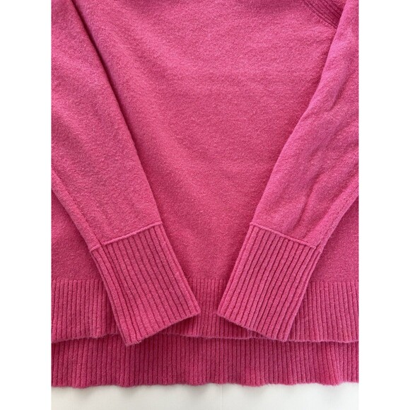 J Crew Womens Small Pink Turtleneck Sweater Knit Alpaca Merino Wool Oversized - Picture 7 of 12